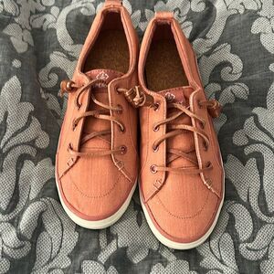 Sperry Women’s Coral Pink Size 6.5 Canvas Shoes